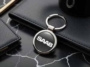 Saab Portachiavi Personalizzati Logo Metallo Premium